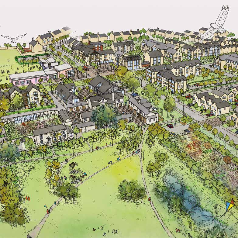 Chesterton Farm Developers Bathurst Development Limited Development of up to 2350 new homes, 9ha of employment land to be used for commercial and community facilities, plus green cycle links, and