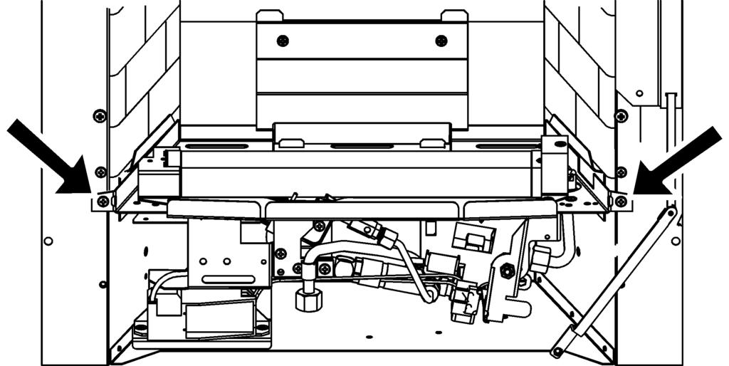 6. Remove the two fixing screws that attach the generator unit to the support bracket. The igniter generator can now be removed (See figure 46) 7.
