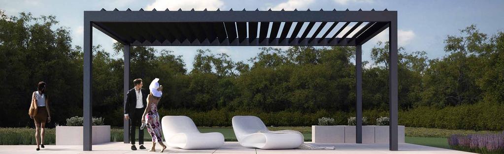 PERGOLA Agava TM Pergola Agava is a modern outdoor living area designed to perfectly fit into the environment.