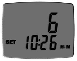 17. Clock Setup Hold button and press button first And then press button five times to enable Clock Setup This meter clock is 24 hour time setting.