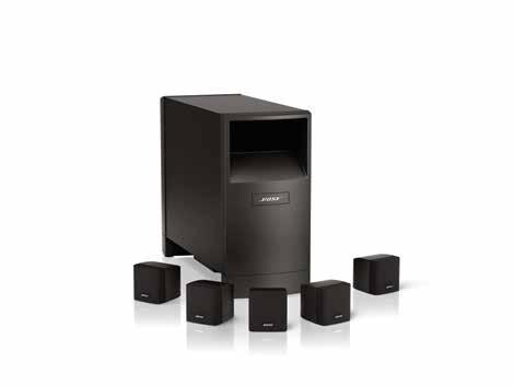 SKU: 29275 (BL) Available in Black Speaker driver complement Cube speakers: One 2.5" (6.35 cm) Twiddler speaker Powered Acoustimass module: One 5.25" (13 cm) woofers System power rating U.S./Canada: