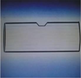 Shape the cut to make it easy for epoxy resin to enter the microchannel like the below right picture