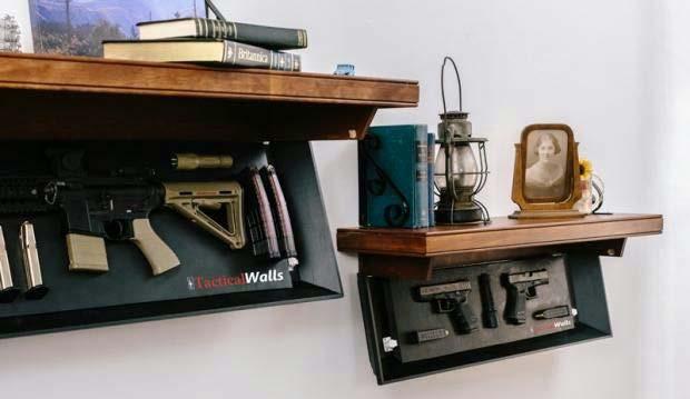 In-wall safes are available in different sizes to accommodate the amount of firearms you intend to store.