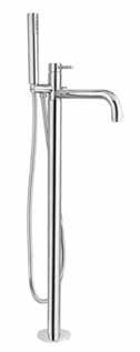 Floor Mounted Bath Mixer with Hand Shower 910 mm High (Floor to Spout) Concealed One Outlet/2 Handle Thermostatic Shower Valve 3/4 Concealed 2 Outlet/2 Handle Thermostatic Shower Valve 3/4 Concealed