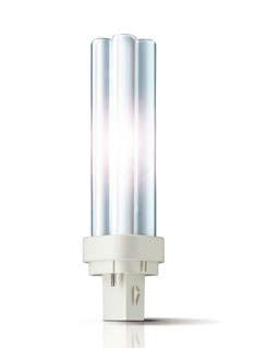 Option Conventional lamp MASTER PL-C Efficient, compact fluorescent lamp Optimum light performance