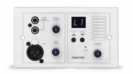 MCR-81 Zone control for audio source selection and with volume control for audio matrix model