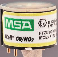 XCell Sensors Nitrogen Dioxide CO/NO₂ Sensor Nitrogen dioxide Two-tox 0-50 ppm NO₂ 0.1 ppm NO₂ t(90) <15 seconds Min 1 ppm/ Max 47.
