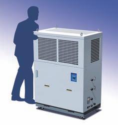 There are two types of heating sources: high-temperature refrigerant gas, which is generated from the refrigeration circuit, and an electric heater.