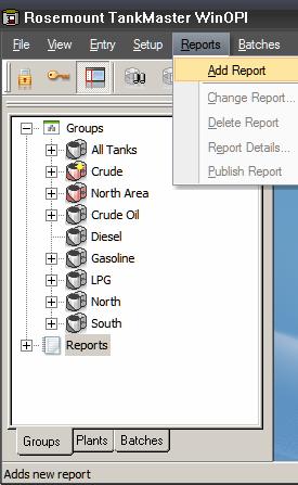 ........................ page 6-10 WinOpi can automatically create and distribute reports containing inventory information about tanks and their contents.