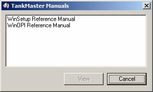 To Install Acrobat Reader in order to read the TankMaster manuals in pdf format, click the Acrobat Reader button and follow the on-screen instructions. 3.
