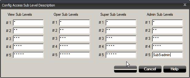 Reference Manual 2.5.3 Configuring a Sub Level Description TankMaster allows you to change the names for Sub Levels to something more descriptive than the default settings.