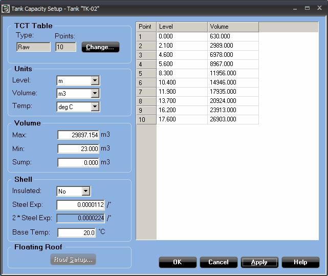 Reference Manual 4.3.4 Creating a Tank Capacity Table TankMaster WinOpi gives you the option of specifying a strapping table to be used for volume calculations.