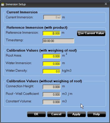 Reference Manual Roof Correction Method Select the appropriate roof correction method. Enter the Roof Weight and the Roof Critical Zone where appropriate.