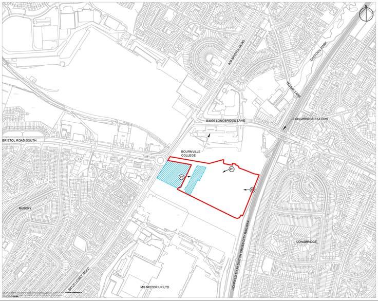 Town Centre Phase 2 (red line) &