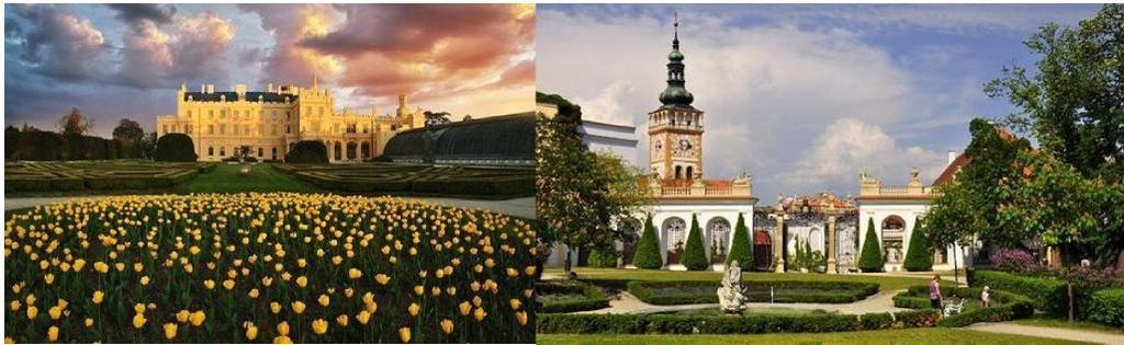 DAY 7: Brno Lednice Valtice Mikulov Vienna Let s explore the region of Moravia dotted with beautiful palaces and gardens. On the way to Vienna we will have a chance to discover: 14.