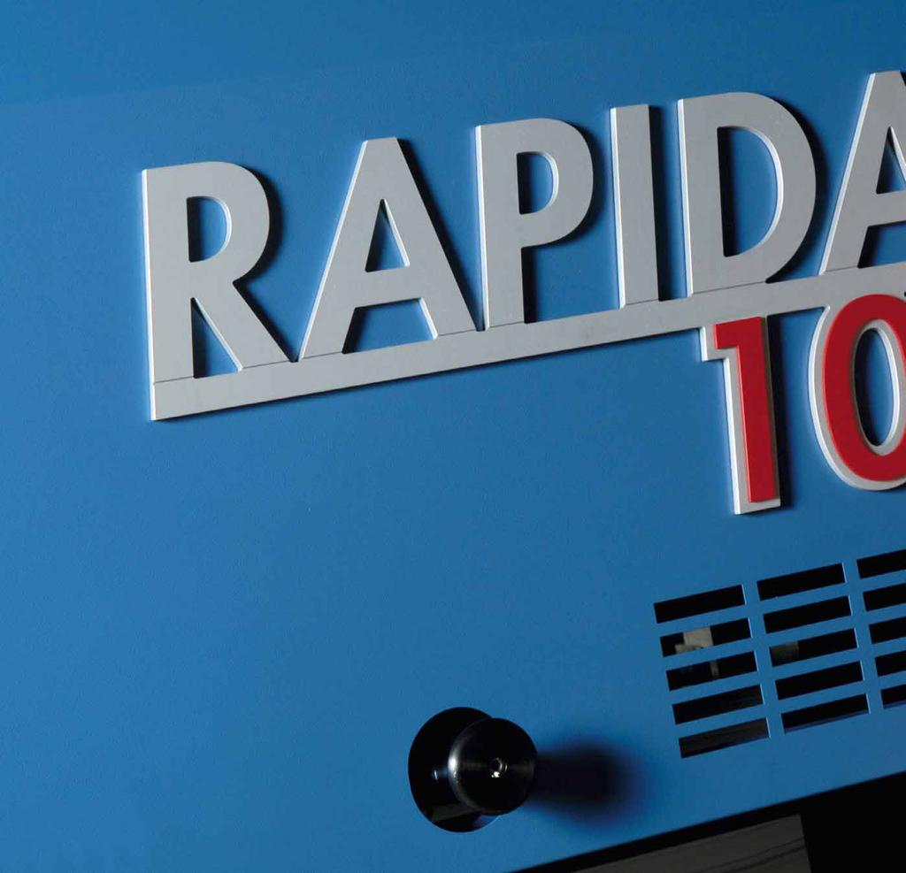 Highlights KBA Rapida 105 Better and more flexible than ever before KBA Rapida 105 has for years stood as a synonym for reliability and an attractive price-performance ratio in medium-format sheetfed