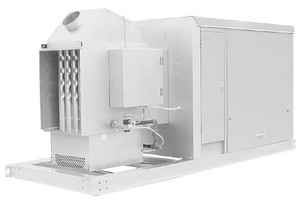 The airflow ranges from 556 to 14,500 CFM and the airflow direction can be specified when ordering the unit.