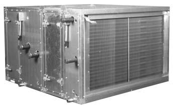 Features and Benefits Coil options include: Two- to eight-row, ¹ ₂-inch OD (outside diameter) chilled water or refrigerant coils Two- to 10-row, ⁵ ₈-inch OD chilled water or refrigerant coils One- or