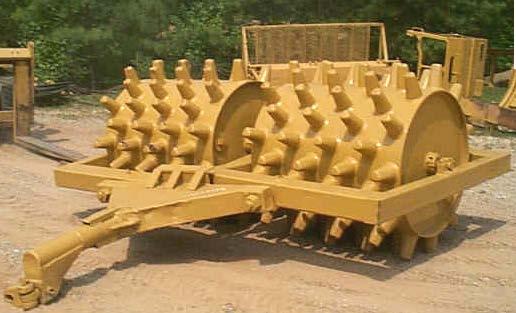 Sheepsfoot Rollers Sheepsfoot rollers are most suitable for fine soils, both plastic and non-plastic, especially at water contents dry of optimum.