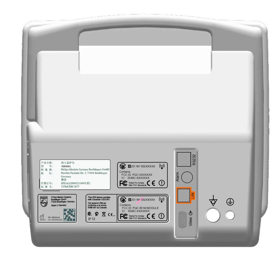 31 Installation and Specifications Altitude Setting 1 Serial/MIB (RS232) connector 2 Nurse call