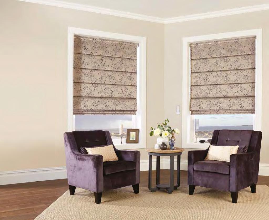 ROMAN collection The Roman blind is a luxurious dressing that will transform any interior design scheme. Choose from a large selection of stunning fabrics to create a stylish roman blind.