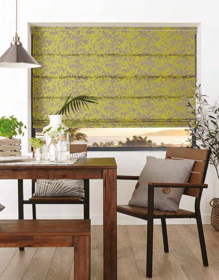 Pebbles Chartreuse BESPOKE shades Our impressive roman collection presents a palette