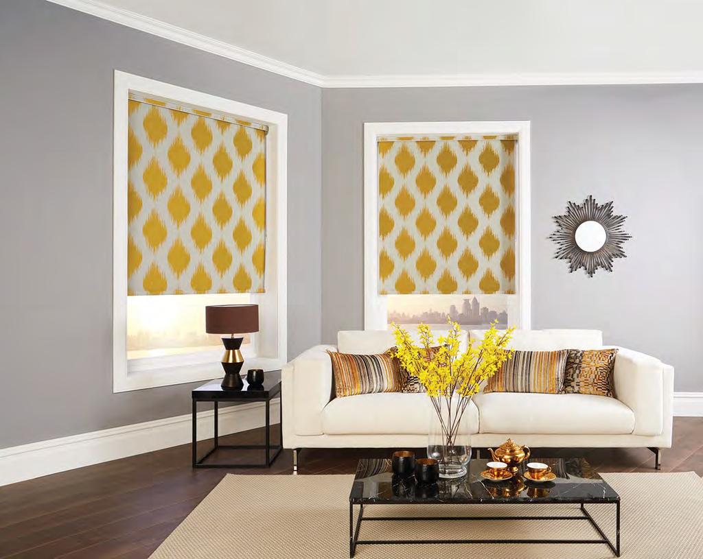 ROLLER collection Roller blinds are ideal window shades for any room in the home.