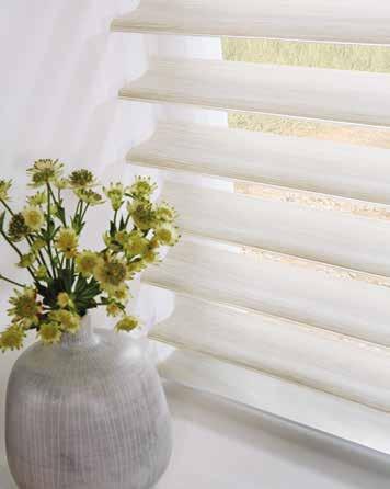 Knightsbridge Licorice, Visage ENJOY the view Visage blinds are made up of two layers of soft fabric connected by horizontal sheer vanes that gently filter sunlight whilst