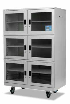 Drying cabinet HSD-Series Drying 0.5% RH Ø conditions / day 1% RH Room temp. Ø 25 C Our HSD Series combines two cabinet designs with high achievement (very fast recovery time) drying technology.