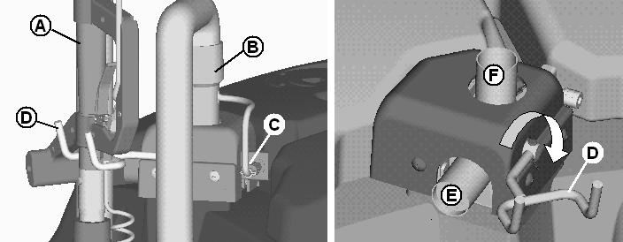 REAR SQUEEGEE ADJUSTMENT 1. Ensure that the scrubber is on a relatively flat surface. Turn on the key switch and select the Vacuum only mode.