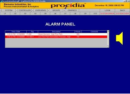AlarmWorX32 Viewer When a project employs alarm management, alarm messages are displayed using the AlarmWorX32 Viewer.