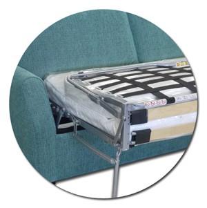 Pocket Fibre Filled Quality Innerspring Mattress With Posture Slats - 2 Yr Reversible Seat & Back Cushions