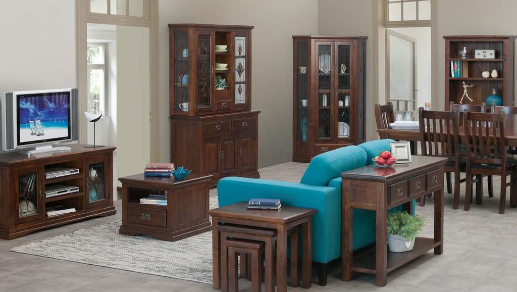 $1199 7 Piece Dining Set Table size W1800 x D900 x H780mm $1099 Buffet with Hutch W1305 x D440 x H1900mm $579 Buffet W1305 x D440 x H850mm $749 Corner Display Cabinet W1150 x D560 x H1800mm $699 2