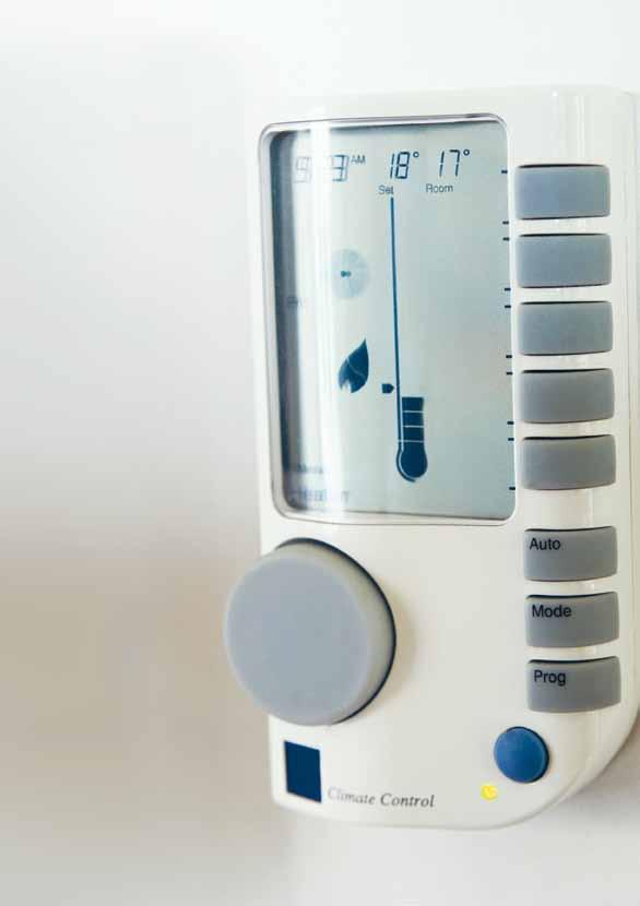 Set your thermostat to 18 20 C in winter. Thermostat control your home heating. Heating your home just 1 C less can save up to 10% on running costs.