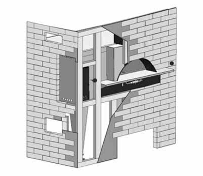 IL FORNO TRADITIONAL INSTALLATION Building a Facade: The facade may consist of a front only, front and one side, front and two sides or all four sides.
