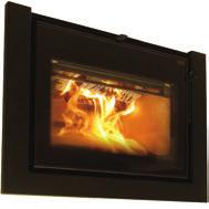 window l Wall or hearth mounted l Load logs up to 500mm l Optional