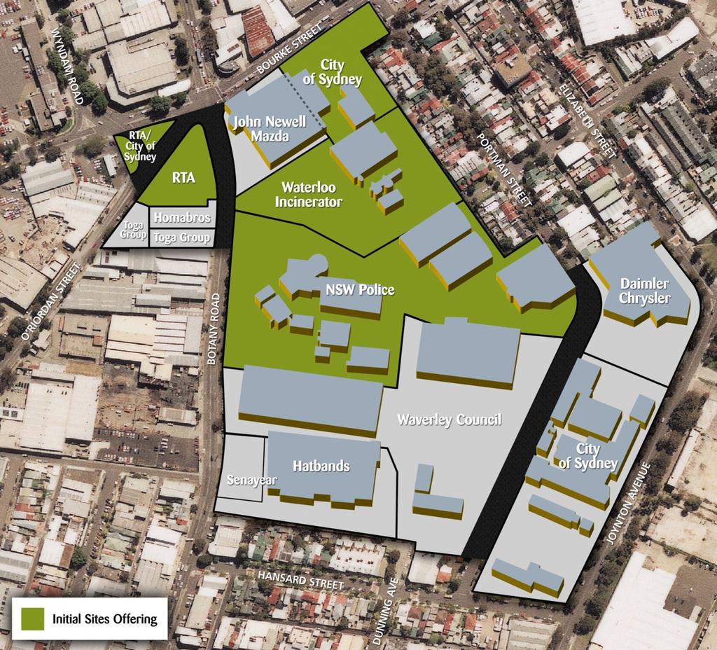 Green Square Town Centre - Delivery Landcom Business Case for major catalyst project Consolidate Government land holdings into single development Seek private sector participation Endorsed by