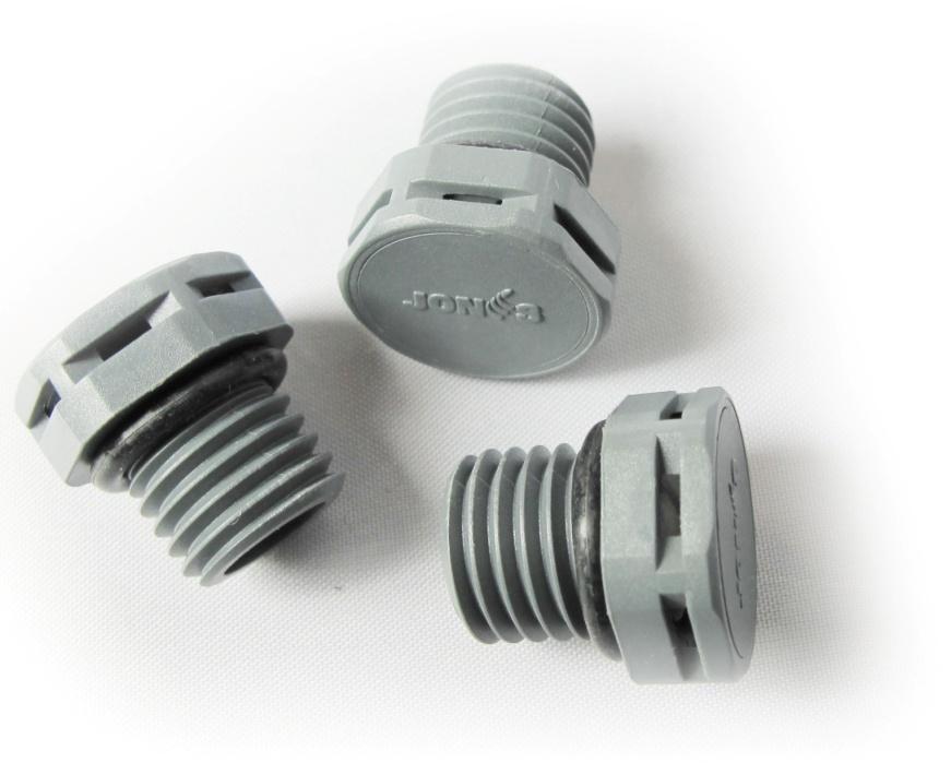 M12X1.5 Screw-in Vent Product Description JONES Screw-in Vent is design for venting air and preventing water intake.