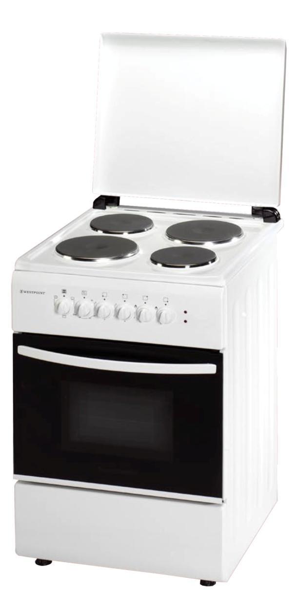 WCER-6604E 60 x 60 4 Electric Plates Oven Capacity: 62 Lts Gas Oven / Electric Grill Metal Lid Double Glass Oven