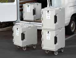 Five Considerations for The Best Fit UPCS140 UPCS160 UPCS180 CD160 UC500 1 2 3 Type of Container Used Cambro offers containers specifically designed to hold beverages, GN food pans, sheet pans,