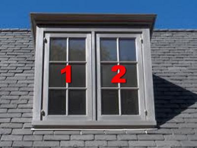 2 Non Standard Casement Windows with Fixed