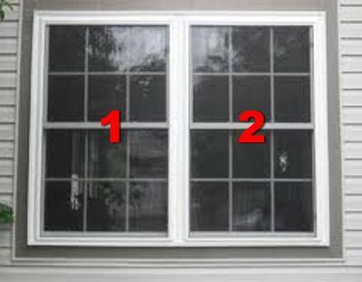 Standard Double Hung Windows with Grids