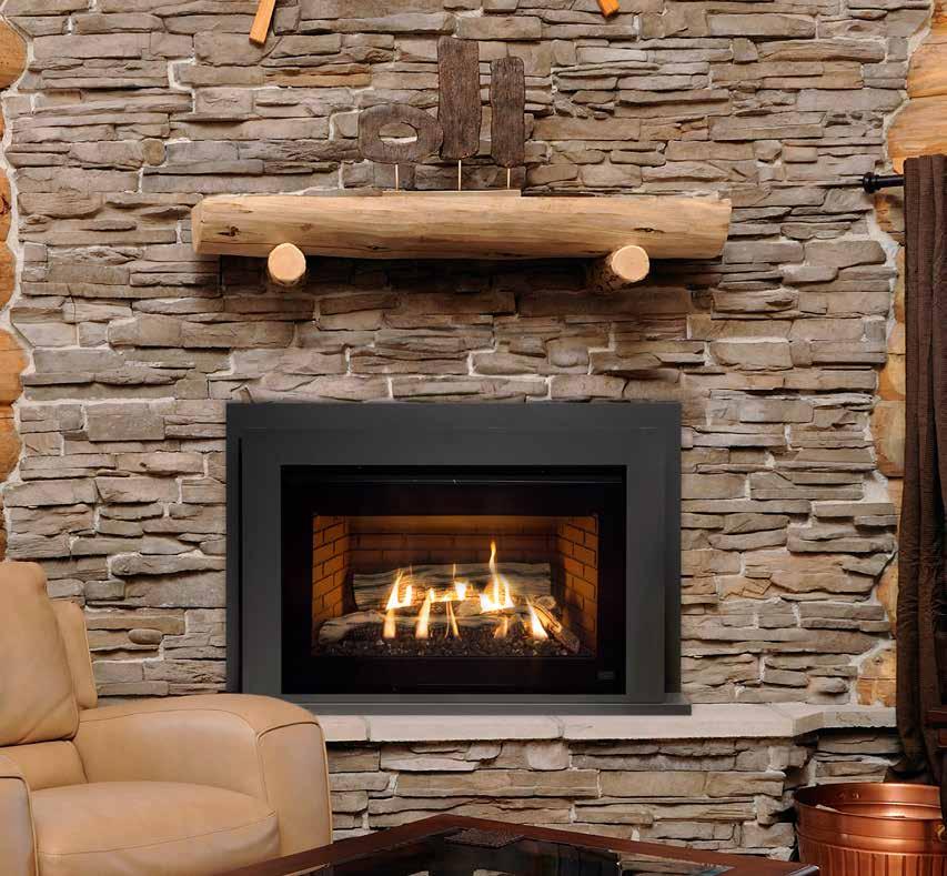 BROADWAY BRENTWOOD GAS FIREPLACE INSERTS FOR SMALL MEDIUM SPACES GAS FIREPLACE INSERTS FOR MEDIUM LARGE SPACES Experience the ultimate in comfort and warmth with the Brentwood and Broadway gas