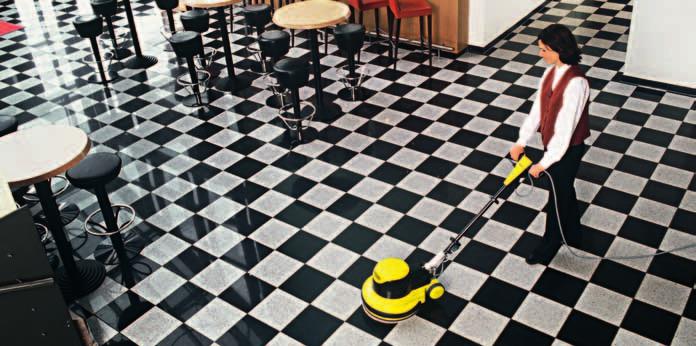 floor surfaces made of natural stone, tiles, synthetics or varnished woods.