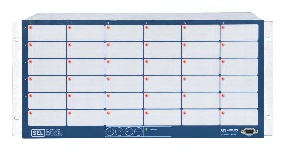 2 Product Overview The SEL-2523 Annunciator Panel is an advanced annunciator panel that allows complete alarming, notification, reporting, and communication.