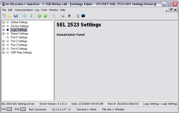 6 Configuration and Commissioning The included ACSELERATOR QuickSet software simplifies device configuration in addition to providing the following commissioning and analysis support for the SEL-2523
