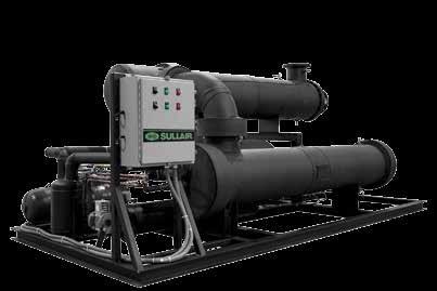 ATRDE series REFRIGERATED LARGE FLOW ENERGY SAVING AIR DRYERS 4000 30,000 scfm Combines shell-and-tube heat exchangers with rotary screw compressors to provide a consistent
