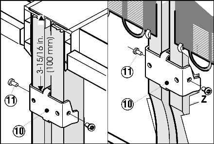 u Align the appliances using the front adjustable feet Fig. 11 (1) (open-end wrench, SW 19 Fig. 11 (3)) and the adjustment axes Fig. 11 (2) of the rear adjustable feet (adjusting wrench, 1/4 Fig.