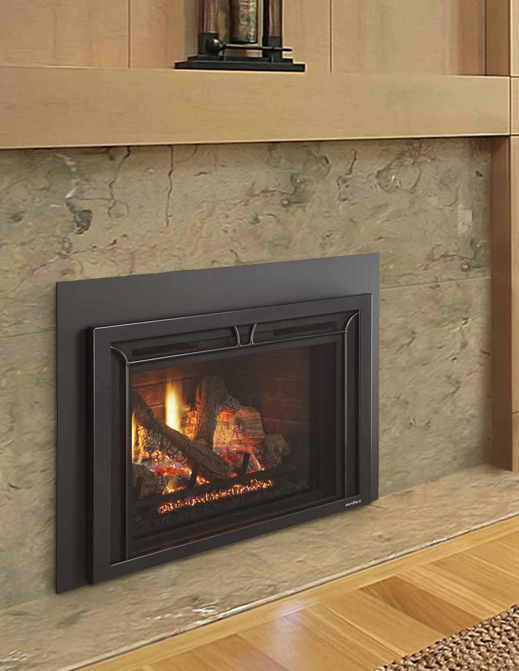 Firebrick Inserts Inspired Innovations Fireplace inserts fit directly inside existing fireplaces and can immediately upgrade a space.