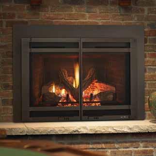 Escape-I35 shown with halston front in new bronze. ESCAPE-I30 Reinvigorate an existing fireplace with the Escape I-30.